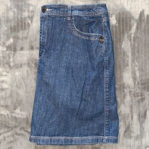 Croft & Barrow Denim Skirt Size 12 Stretch